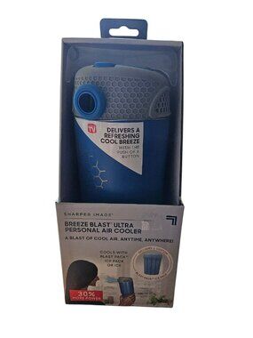 Sharper Image Breeze Blast Ultra Personal Air Cooler New Open Box USB Portable
